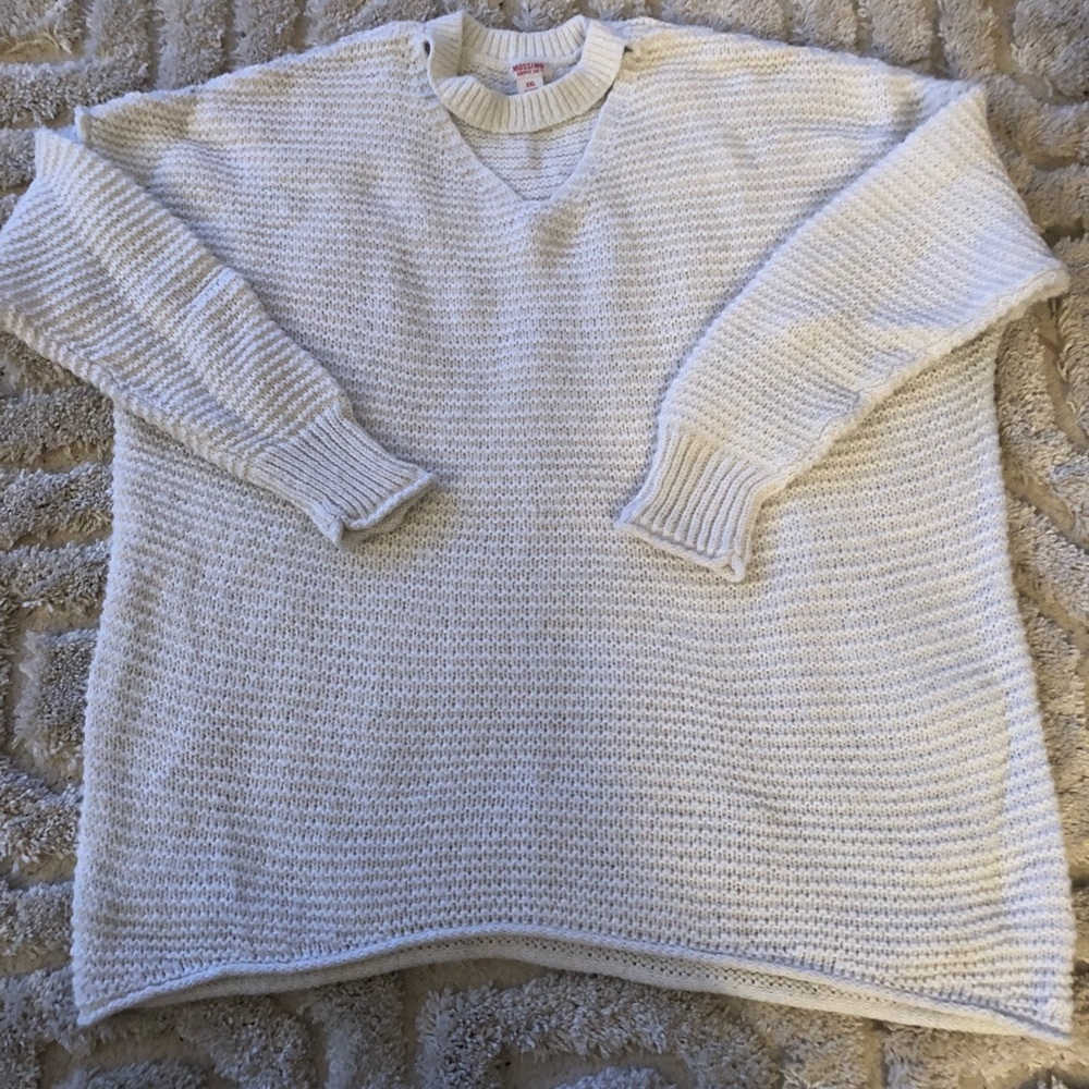 Choker Style White/Cream Sweater
